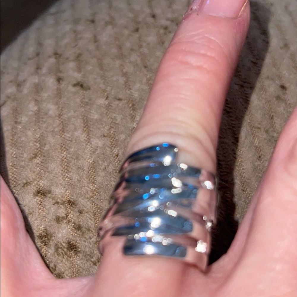 Large Silver Wraparound Ring
